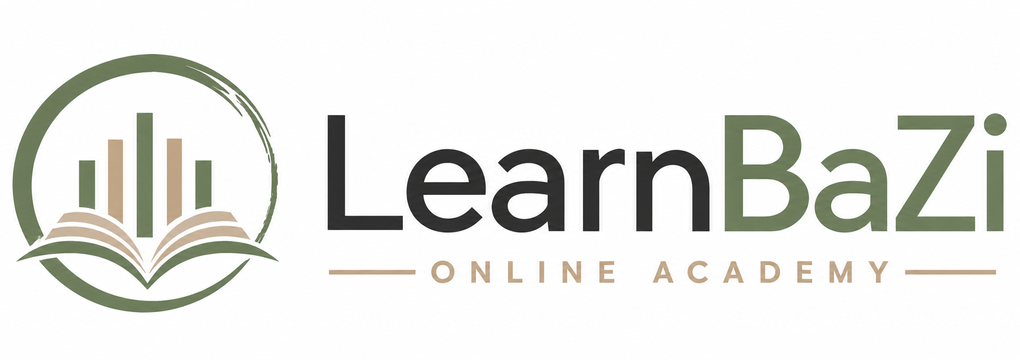 Learn BaZi Logo - white